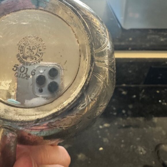 Sterling Silver plated Cream and Sugar Holders - Picture 6 of 11